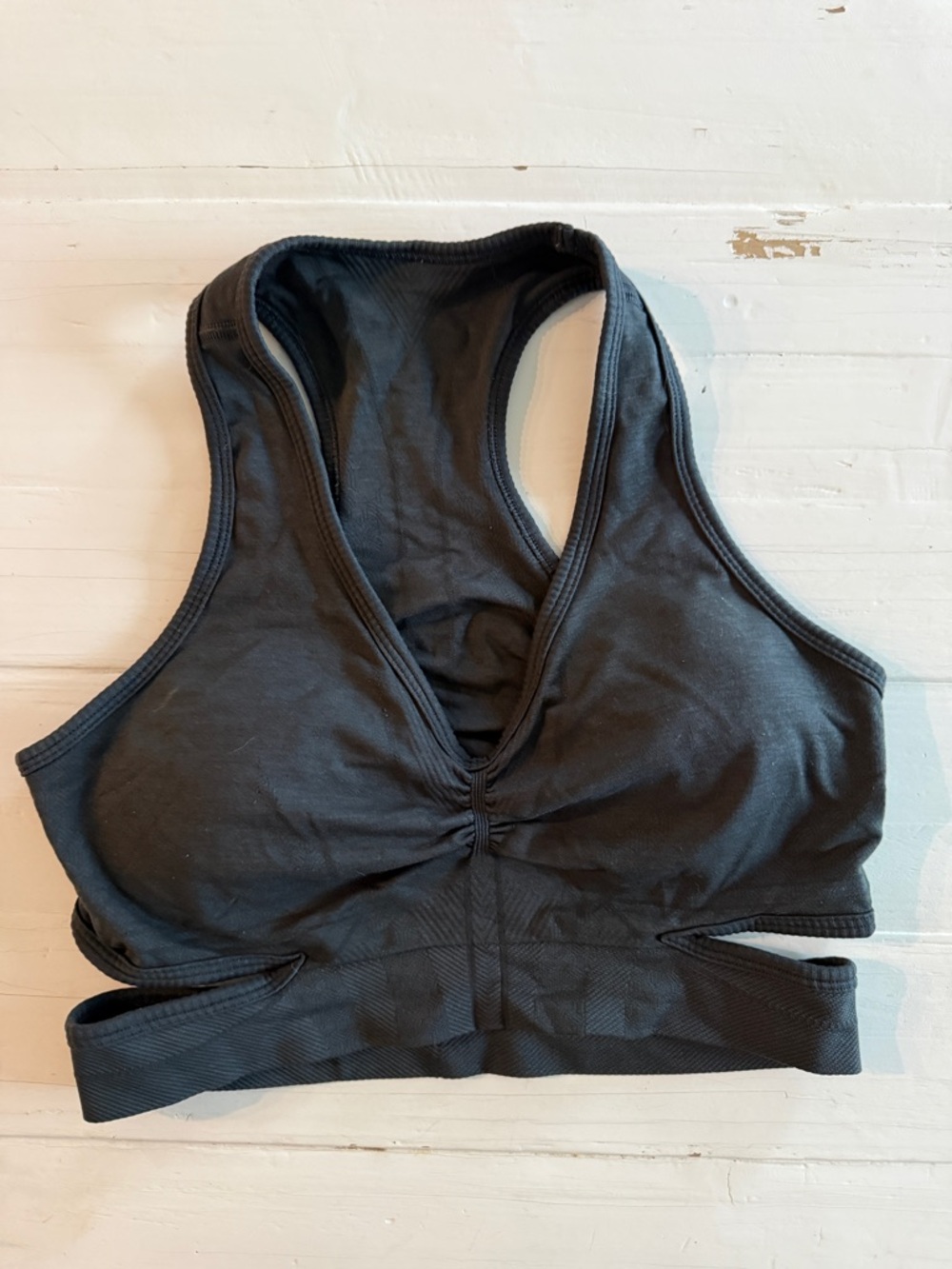 Alphalete Black Racerback Cutout Sports Bralette